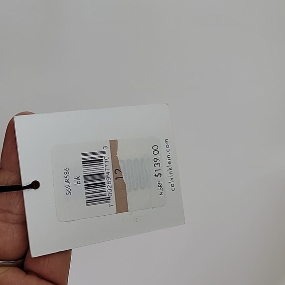 NWT. Calvin Klein velour open front patterned open front blazer size 12 - Picture 10 of 11